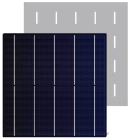 5BB 158.75 Mono Facial Solar Cell