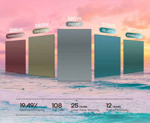 Mirage CMD-108C 355W-380W Colored BIPV