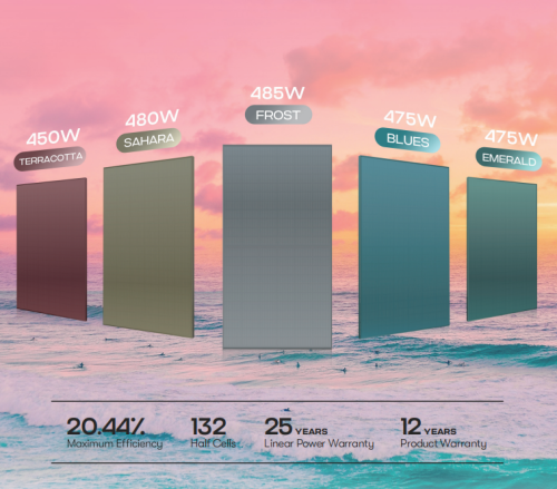 Mirage CMD-132C 450W-480W Colored BIPV