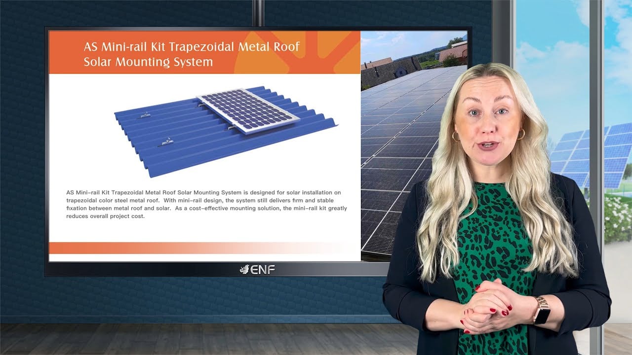 AS Mini-rail Kit Trapezoidal Metal Roof